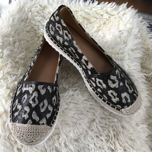 ~NAUTICA LEOPARD PRINT SLIP ON SHOES~